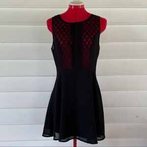 Forever 21 Black Lace Sheer Dress Sz M